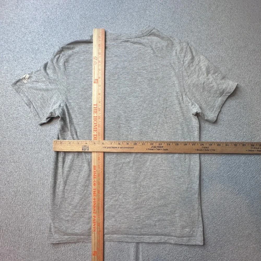 Adidas T-Shirt Mens S Gray Amplifier Tee Graphic Short Sleeve Athletic ATACAGIL
